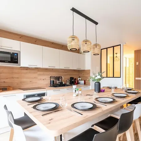 Appartement Disneyland-charmant 8 Personnes-terrasse-gare-parking